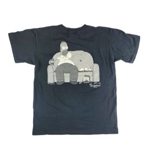 Vtg 90s The Simpsons 1997 Homer Simpson Sofa Parody Shirt single stitch RARE